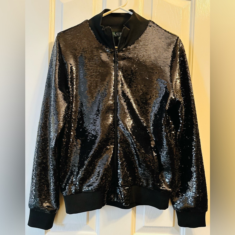 Ralph Lauren sequin jacket new without tags small petite